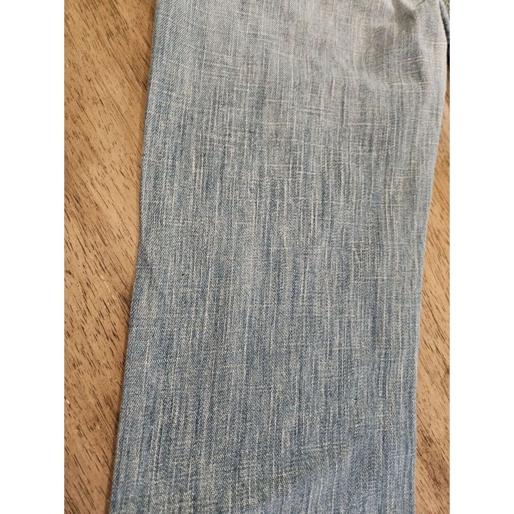 Women's vintage Y2K Mid-rise Jeans Straight 90's Light Denim Pants Blue boot cut - Picture 9 of 16